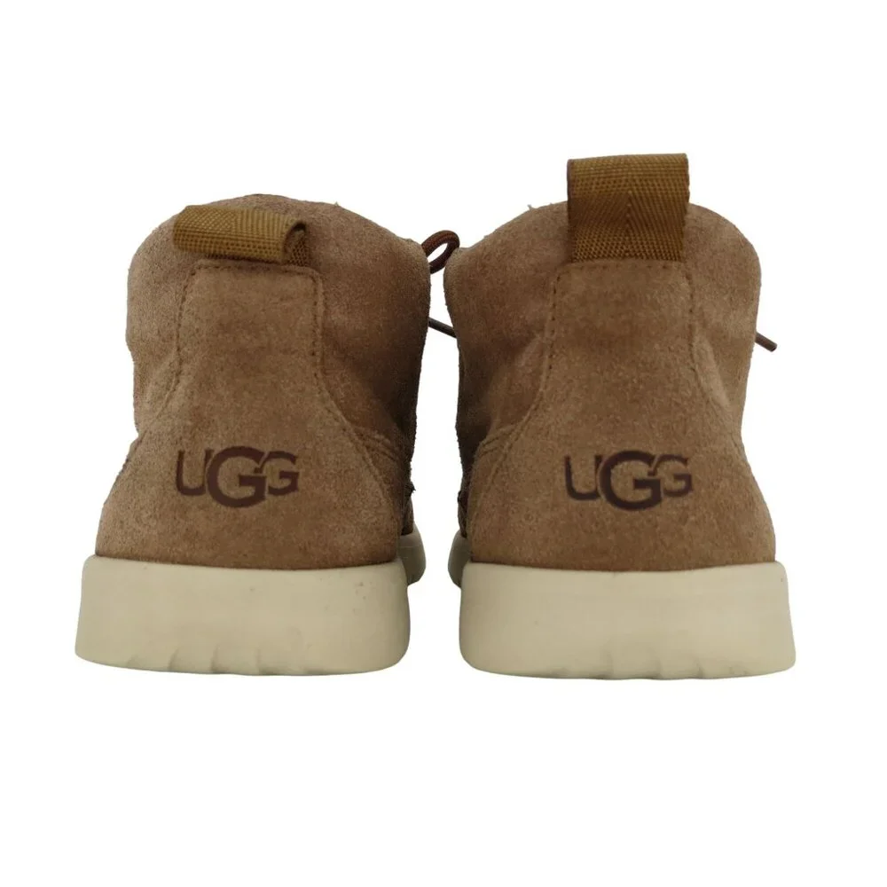 UGG Kids' Canoe II Tan Suede Chukka Boots Size 2 Lace-Up Versatile